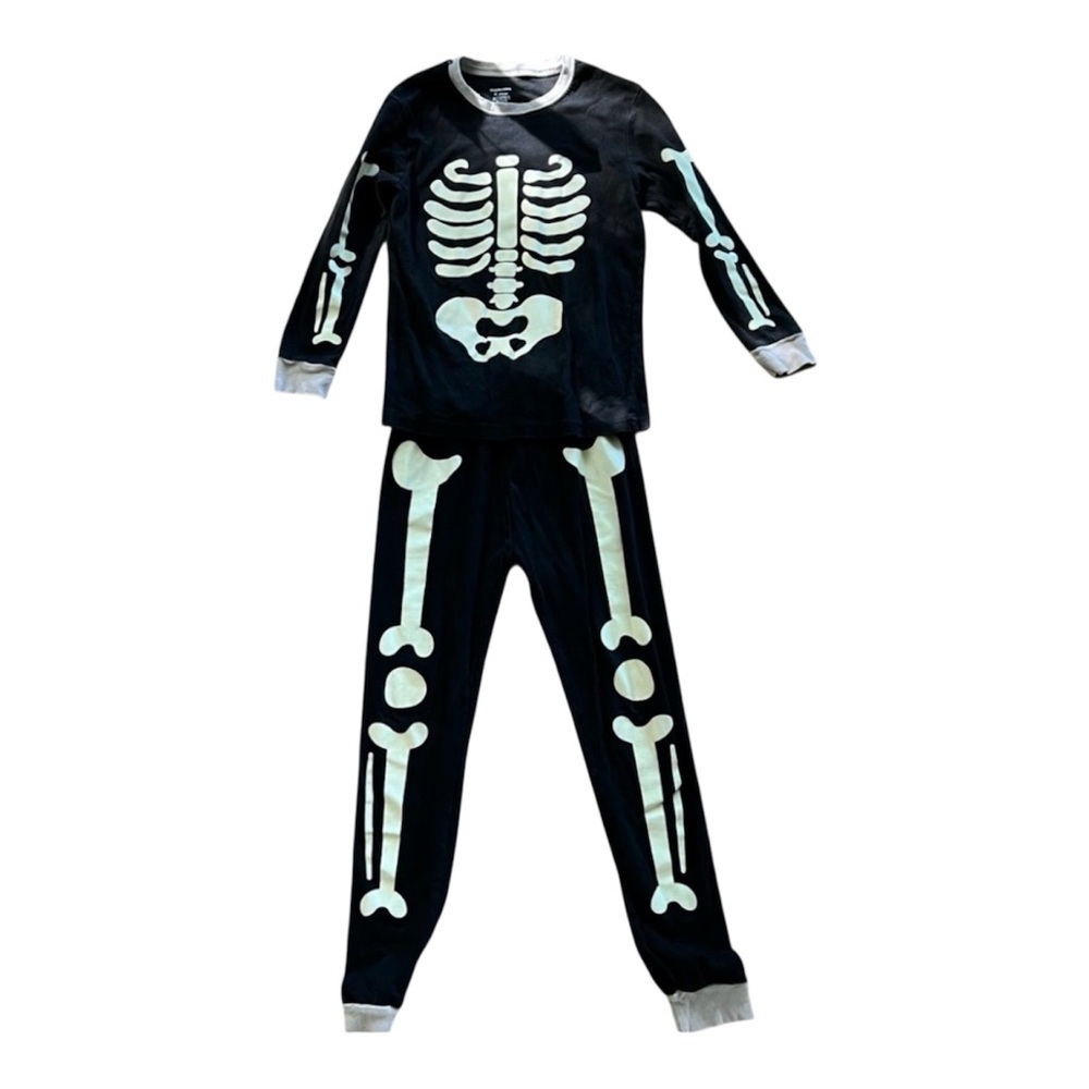 Kids Glow in the dark Bone costume or Pajamas 10